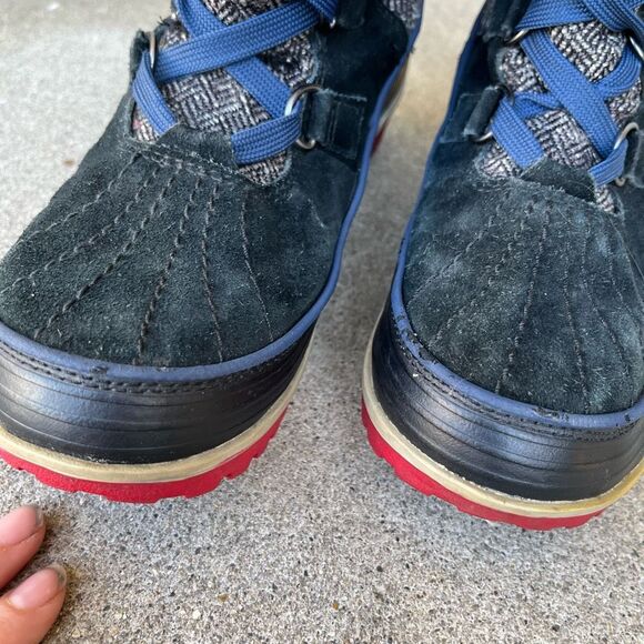 Sorel Tivoli High Herringbone Waterproof Fur Gray Boots Women's - SZ 8 - Picture 4 of 14